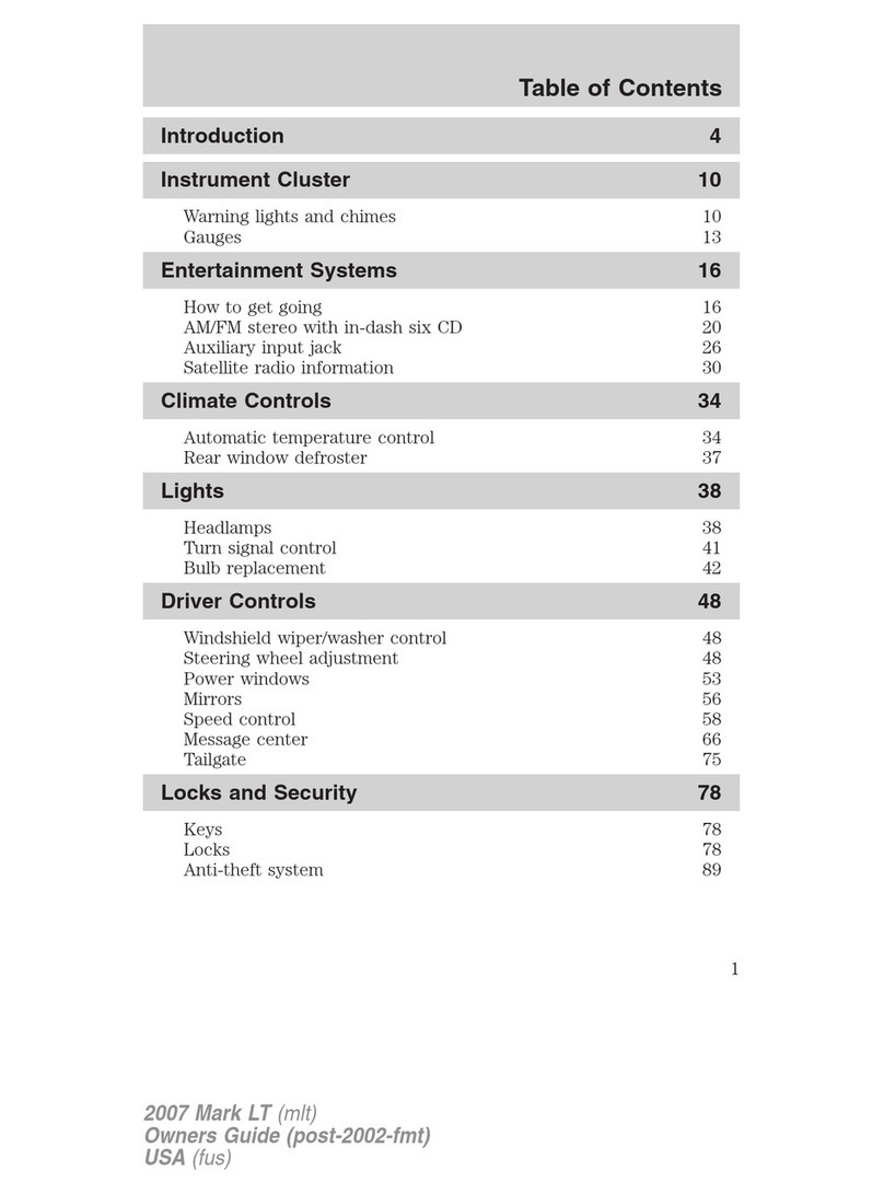 Lincoln 2007 Mark LT User manual