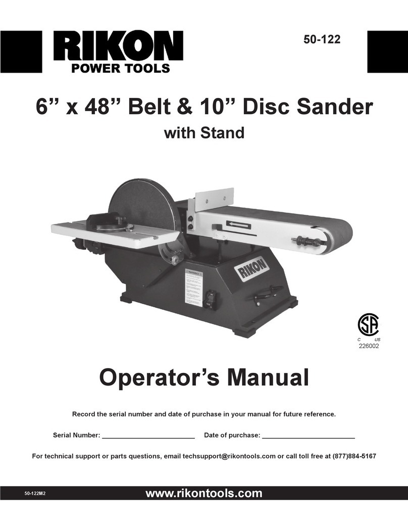 Rikon Power Tools 50-122 Operator's manual