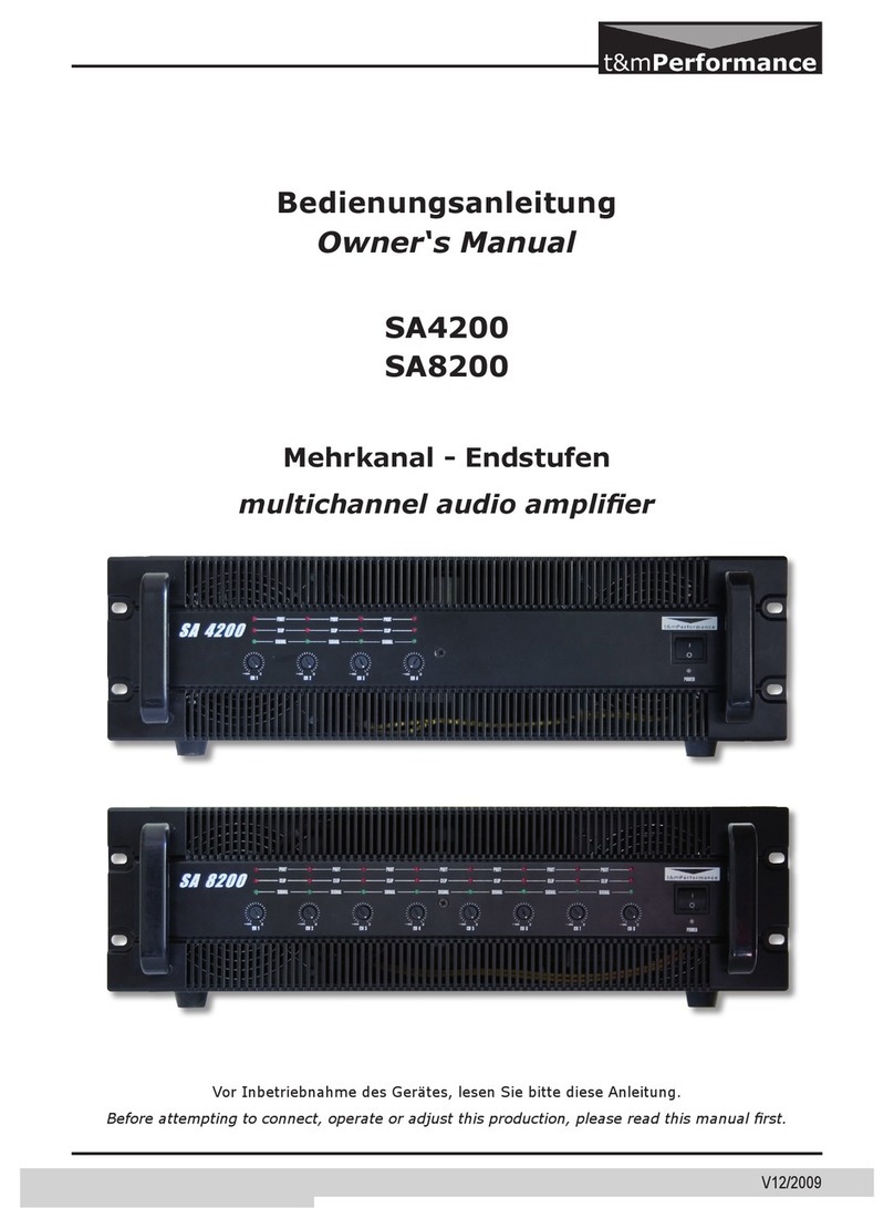 T&M Performance SA4200 owner's manual