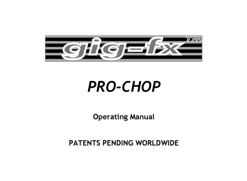 Gig-fx PRO-CHOP operating manual