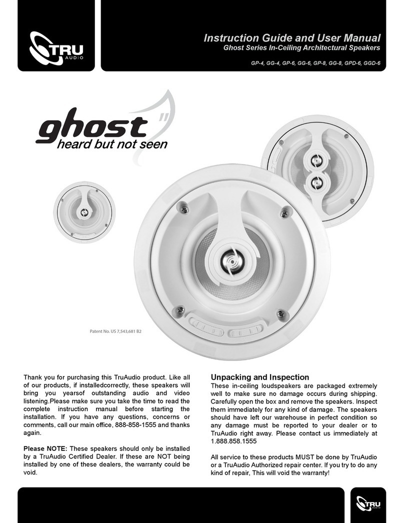 TRU Audio Ghost GP-4 Instructions guide and user manual