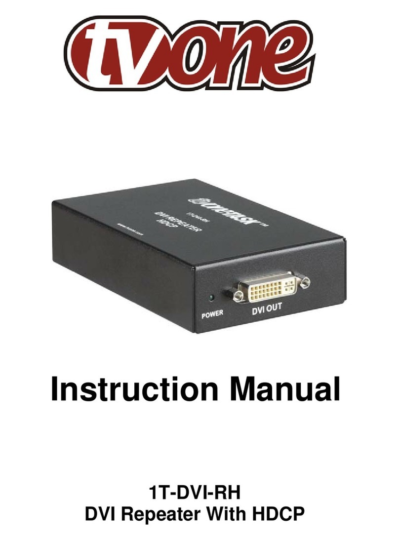 TV One 1T-DVI-RH instruction manual
