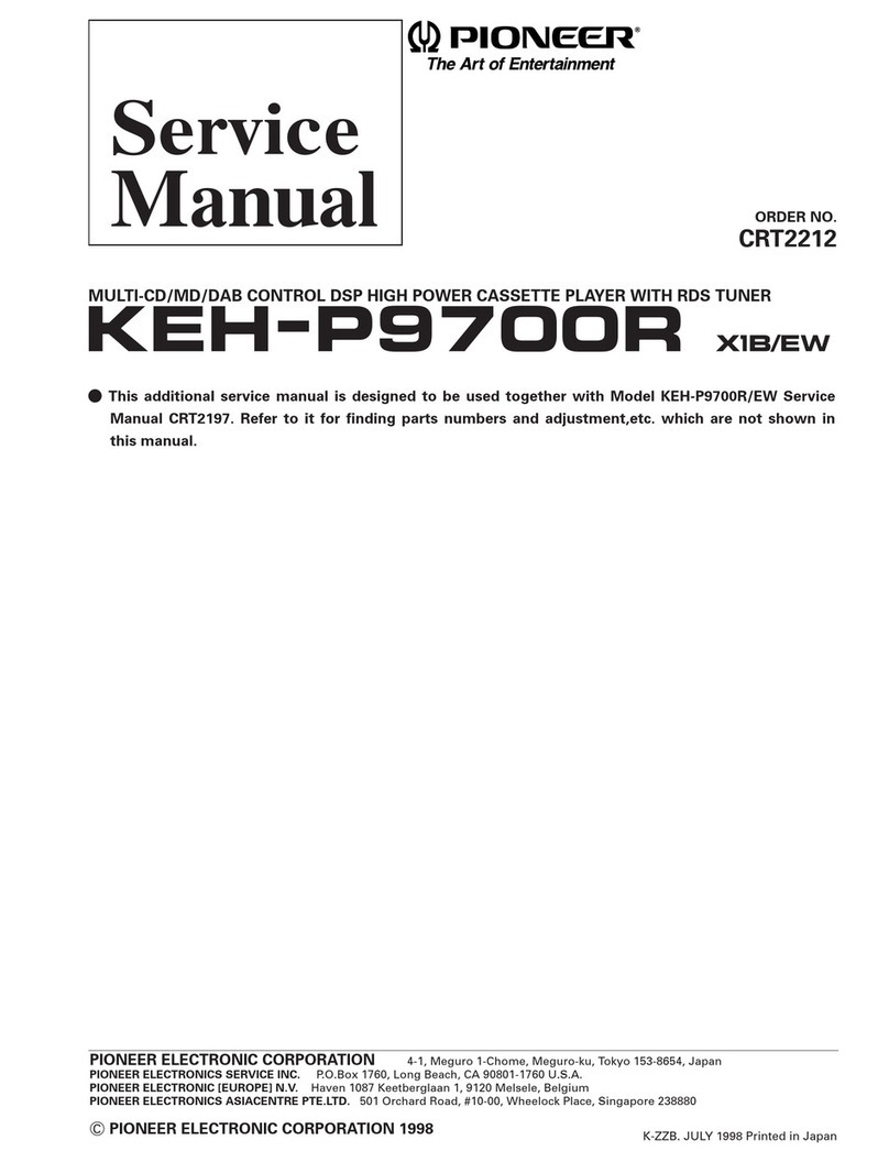 Pioneer KEH-P9700R X1B/EW Service manual