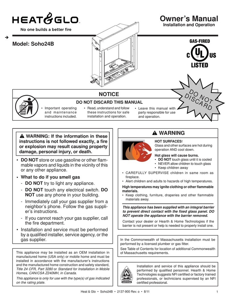Heat & Glo SOHO24B owner's manual