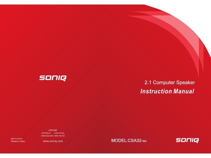 SONIQ CSA32-AU instruction manual