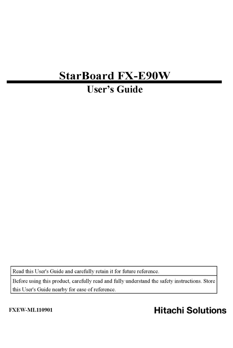 Hitachi Solutions StarBoard FX-E90W user guide
