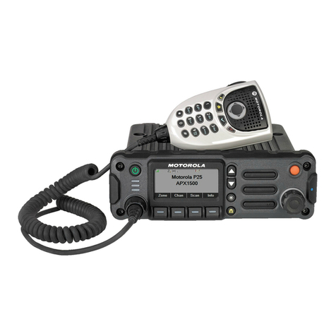 Motorola ASTRO APX O2 Control Head Mobile Radio User manual
