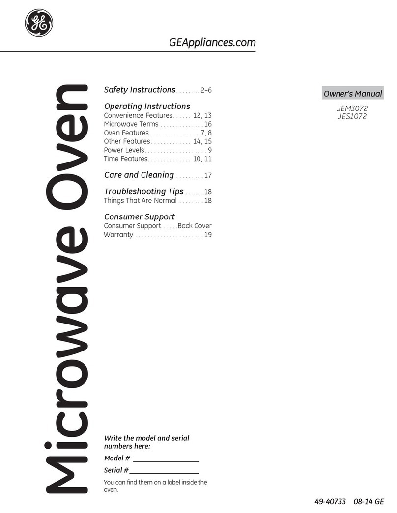 GE JEM3072 owner's manual