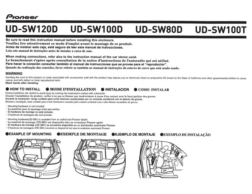 Pioneer UD-SW120D instruction manual