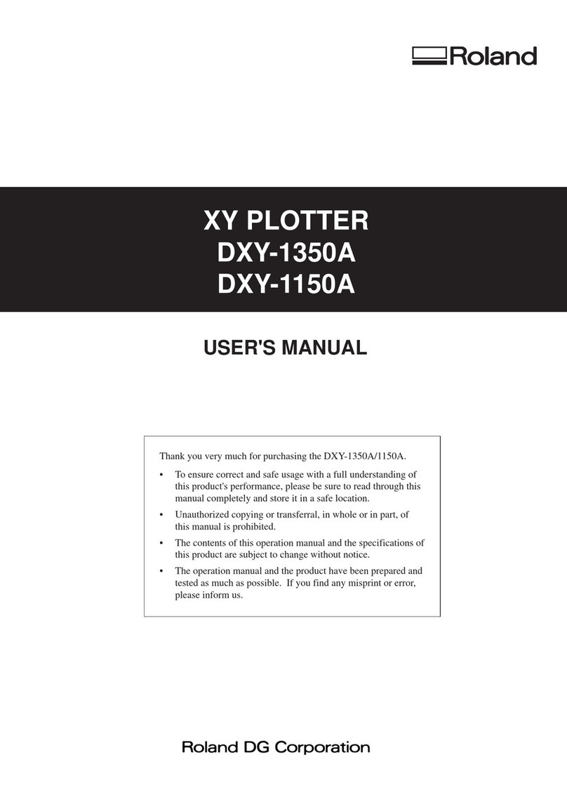 Roland DXY_1350 User manual