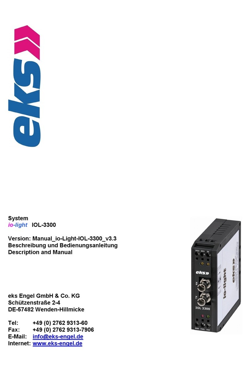 eks io-light IOL-3300 Operating and installation instructions