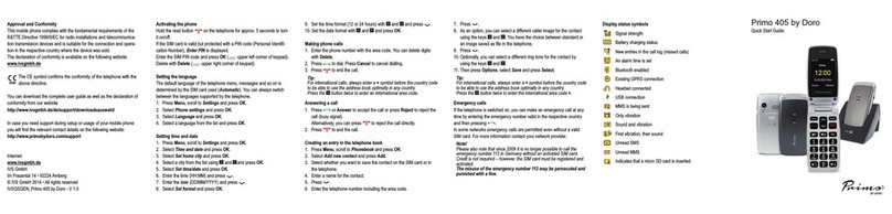 Doro Primo 405 User manual