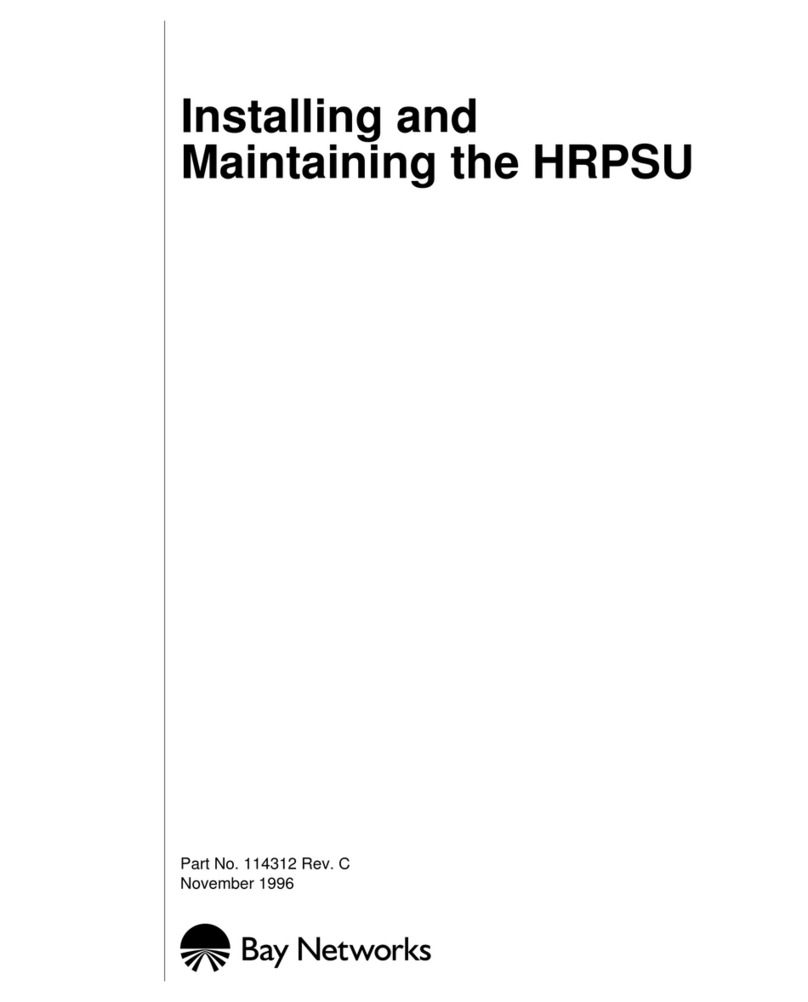 Bay Networks HRPSU Installation and Maintenance
