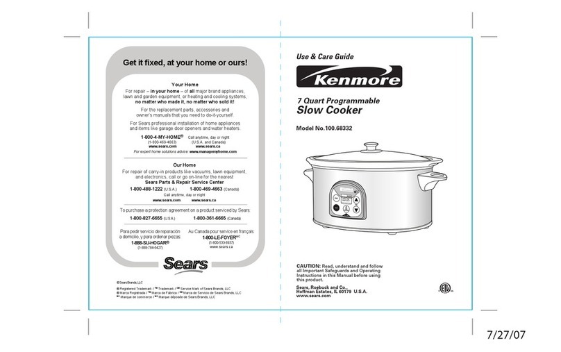 Kenmore 100.68332 User manual