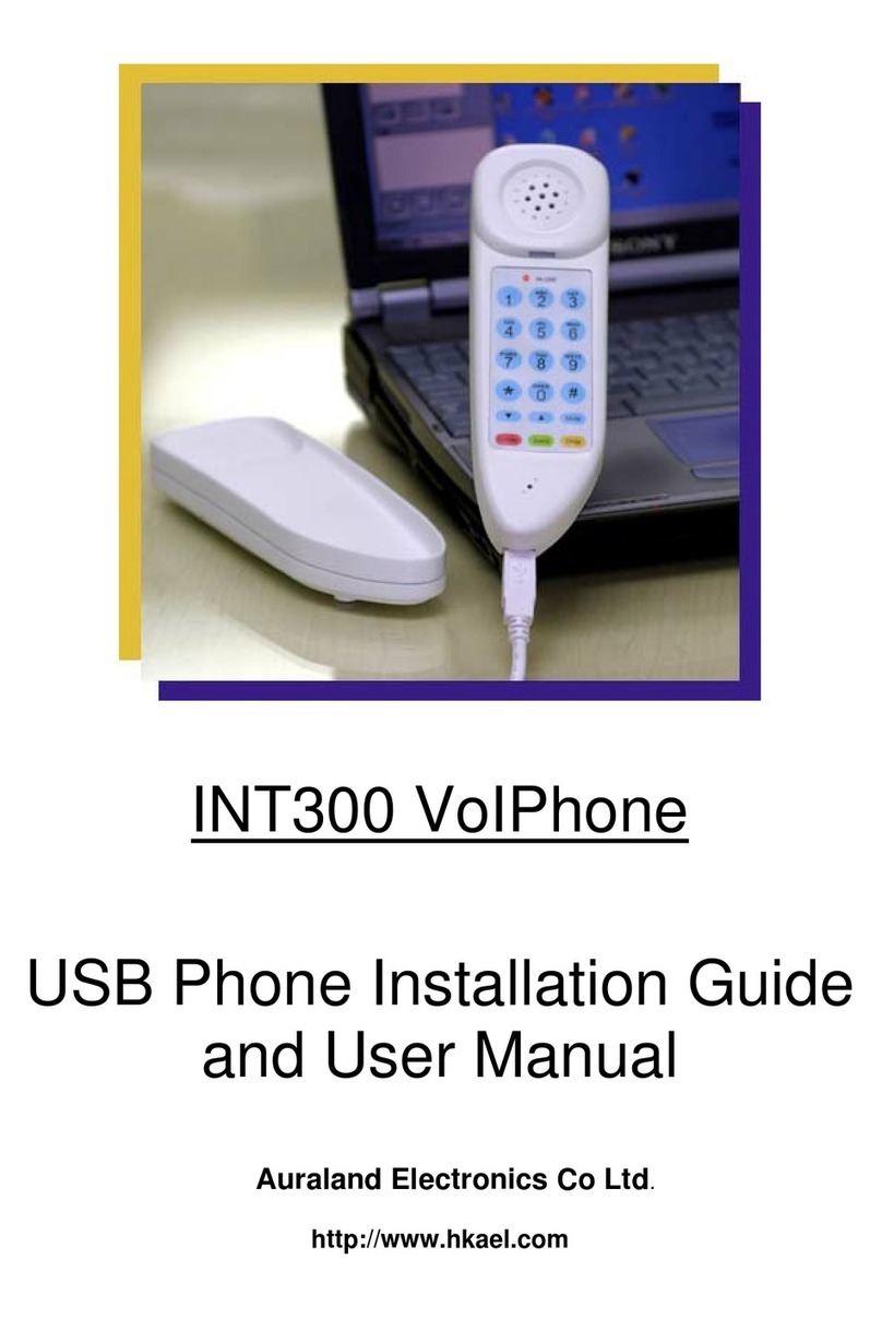 Auraland INT300 VoIPhone Installation guide and user's manual