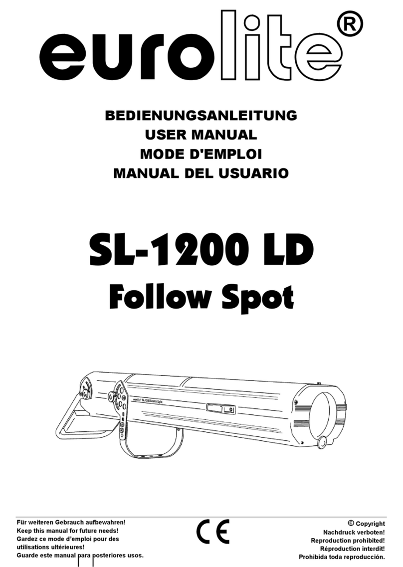 EuroLite SL-1200 LD Follow Spot user manual EuroLite SL-1200 LD Follow Spot user manual