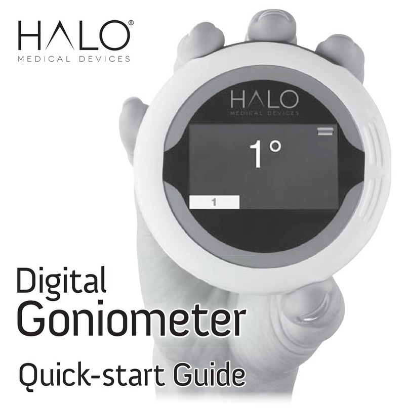 Halo Digital Goniometer Quick-start uick-start guide