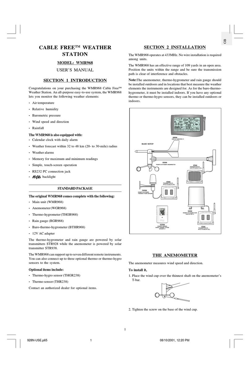 General tools Cable Free WMR968 user manual