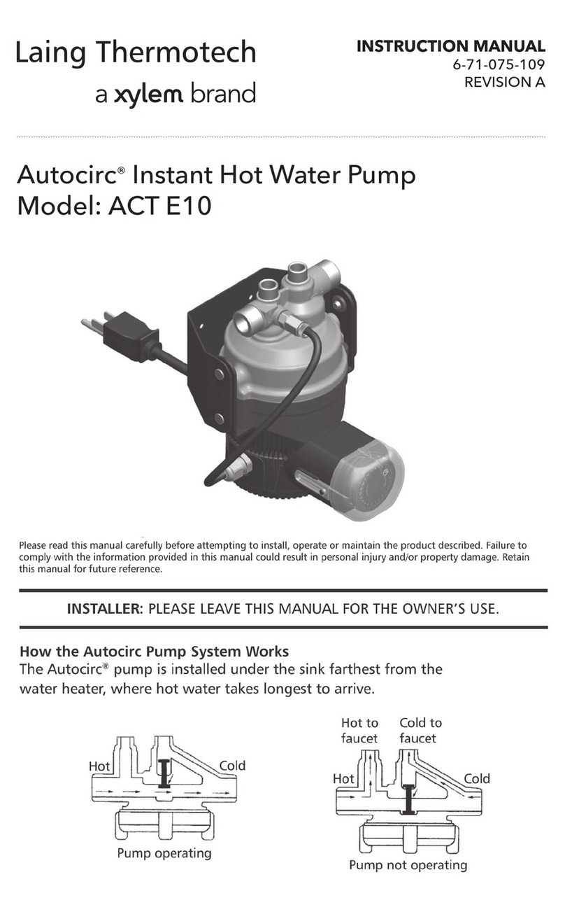 Laing Thermotech Autocirc ACT E10 instruction manual