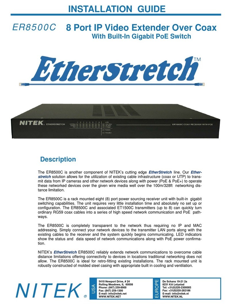 Nitek EtherStretch ER8500C installation guide