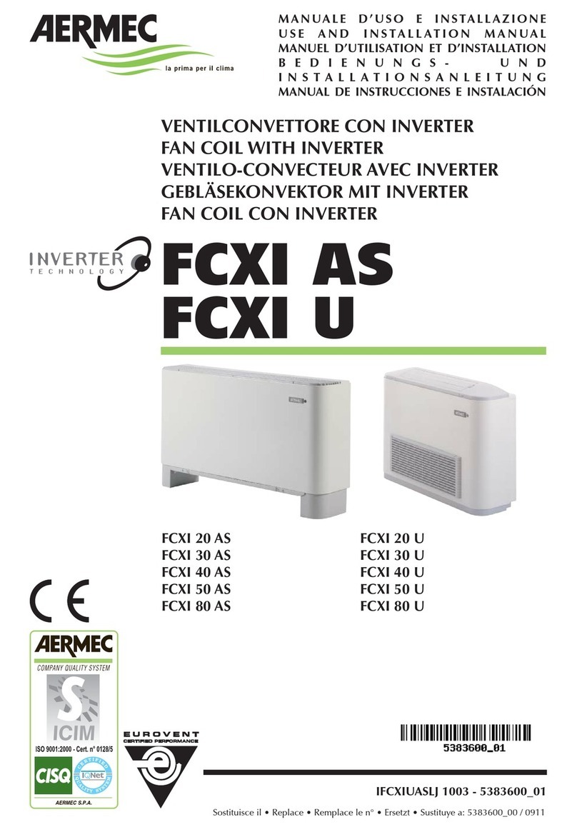 AERMEC FCXI 20 AS Technical specifications