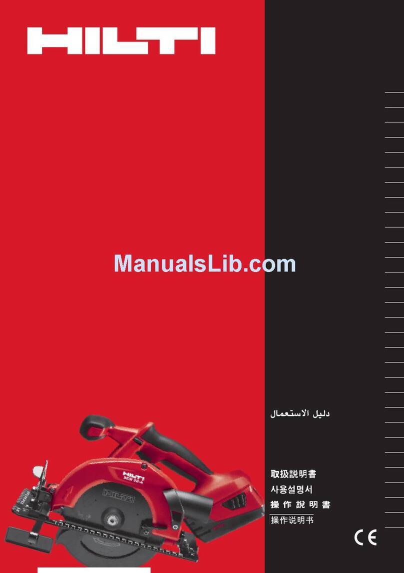 Hilti SCW 22-A operating instructions