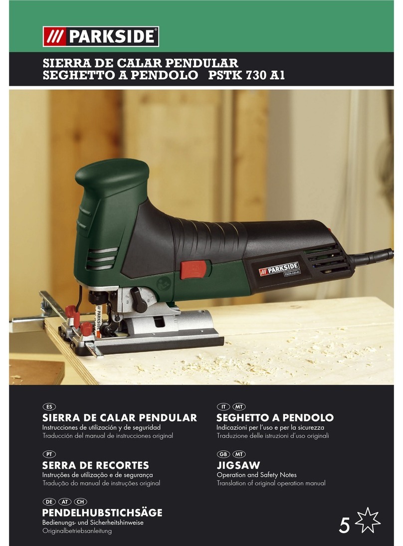 Parkside PSTK 730 A1 Operation and safety notes
