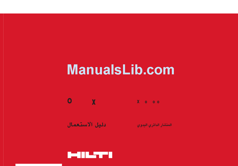 Hilti WSC 85 operating instructions Hilti WSC 85 operating instructions