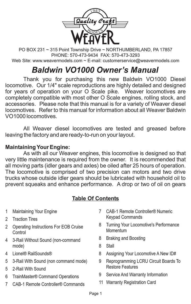 Weaver Baldwin VO1000 owner's manual