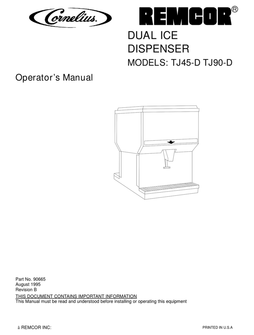 Cornelius Remcor TJ45-D User manual