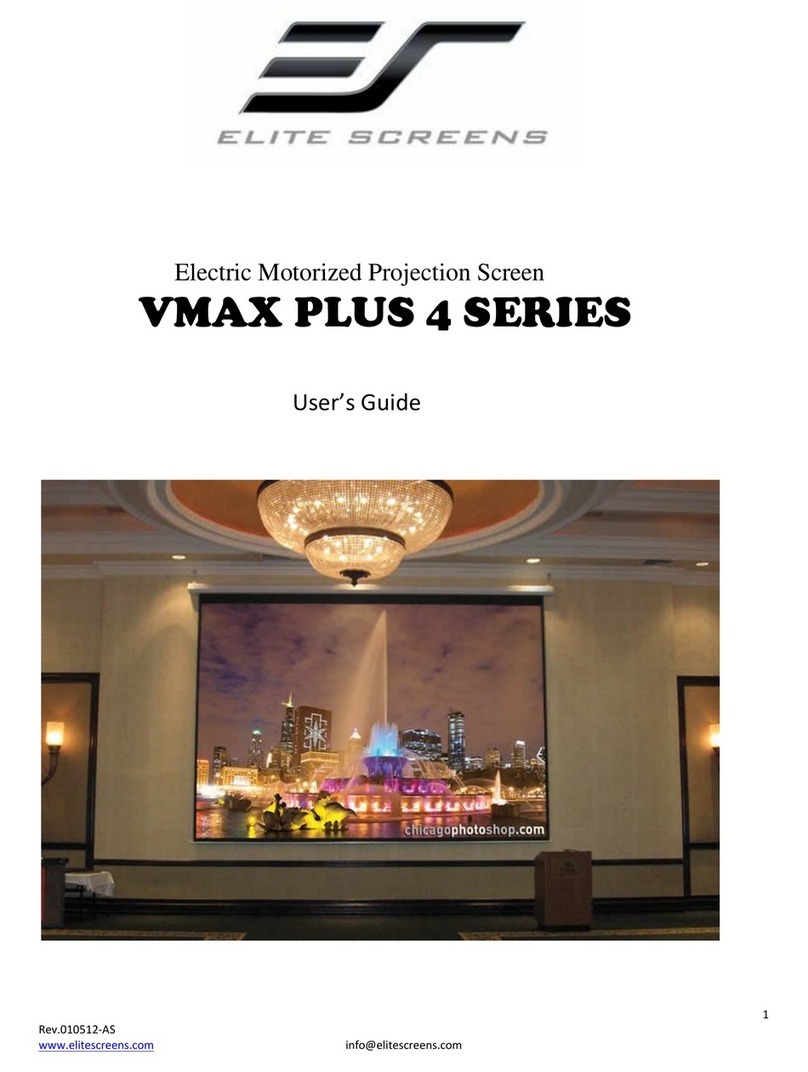 Elite Screens VMAX PLUS 4 SERIES User manual