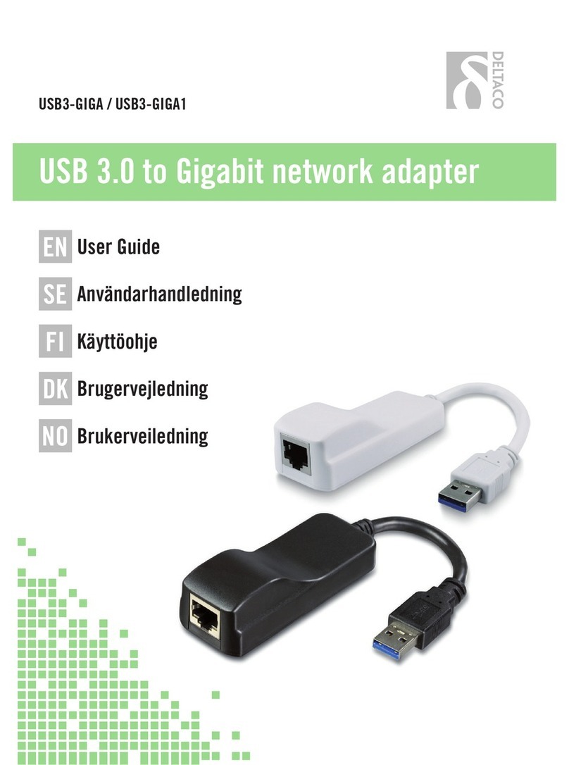 Delta USB3-GIGA User manual