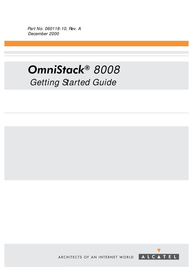 Alcatel OmniStack 8008 Getting started guide