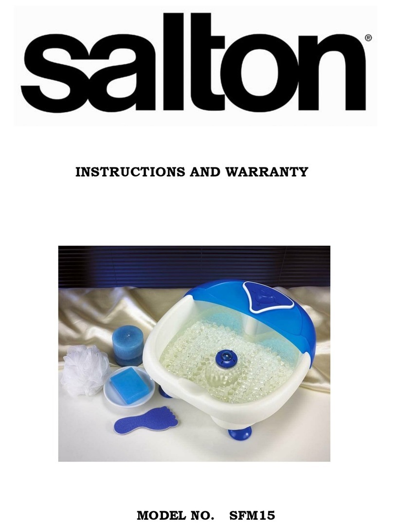 Salton SFM15 Instructions and warranty