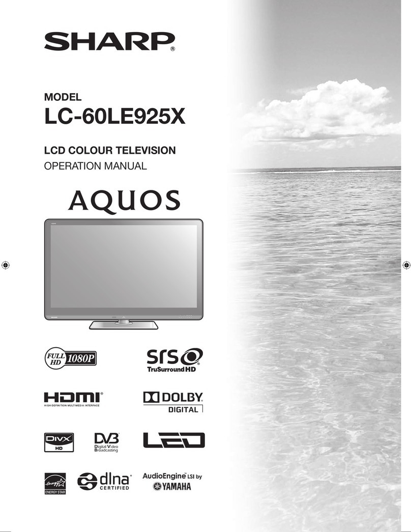 Sharp LC-60LE925X User manual