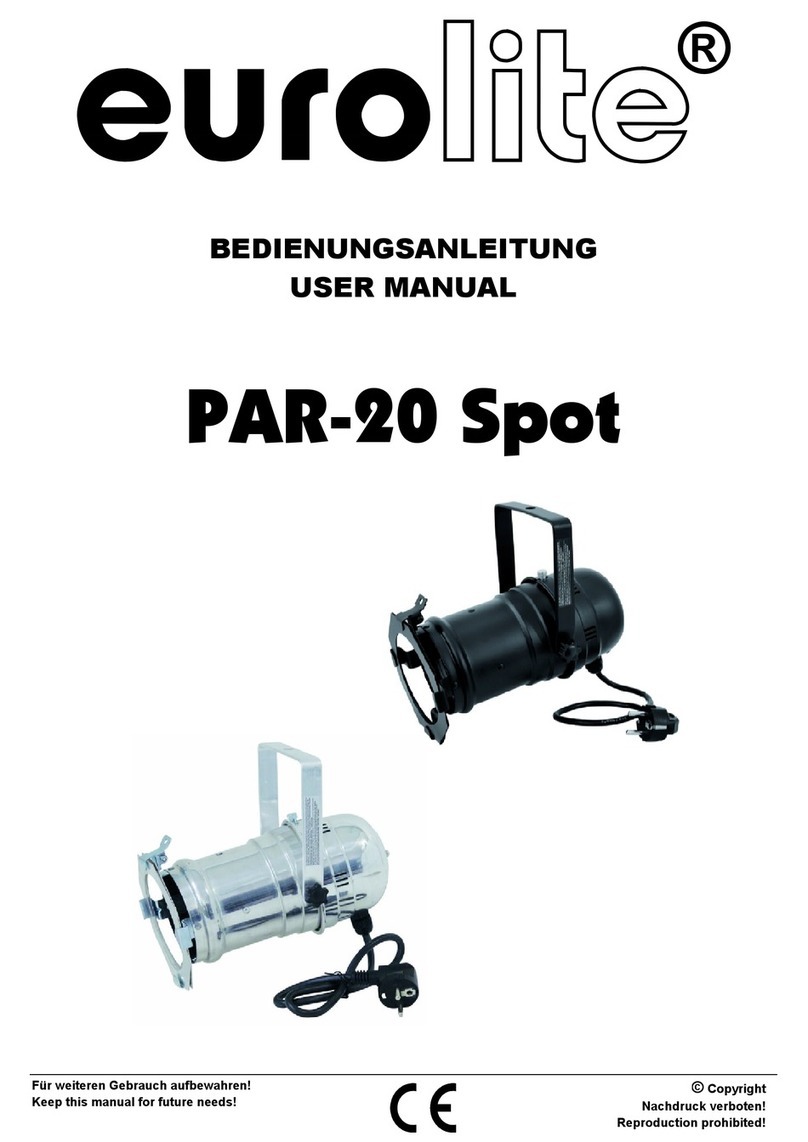 EuroLite PAR-20 Spot user manual