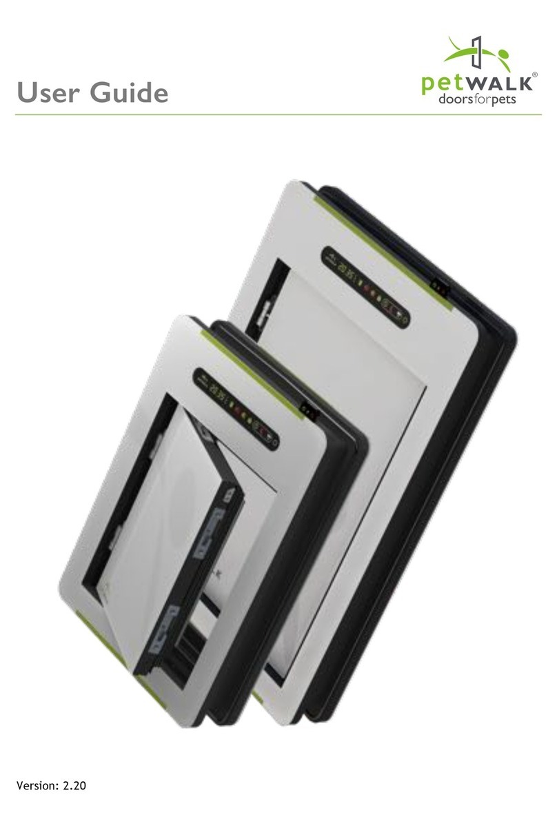 Petwalk Solutions pet door user guide
