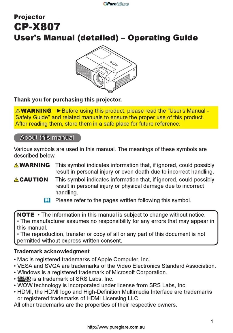 PureGlare CP-X807 Technical Document