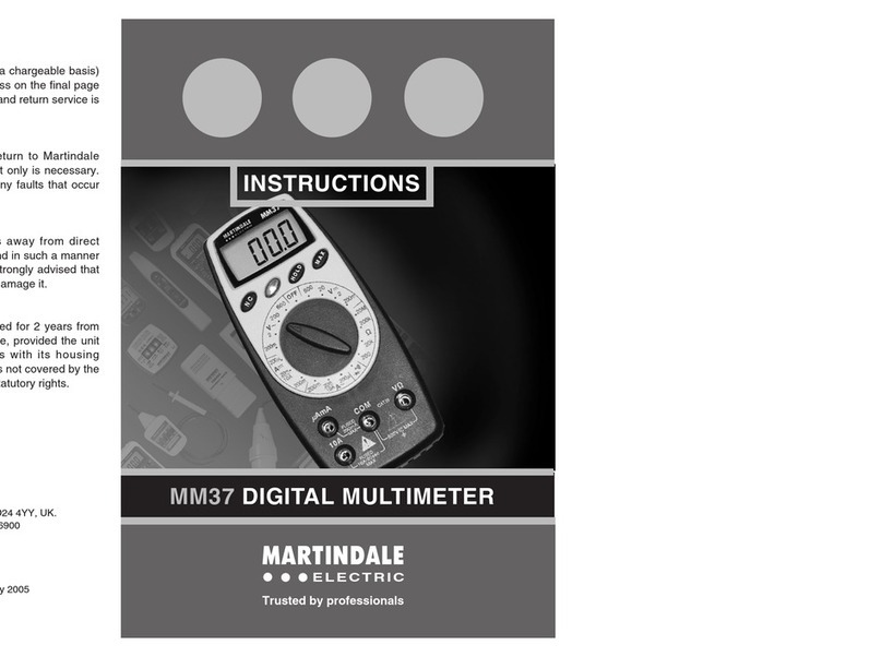 MARTINDALE MM37 instructions