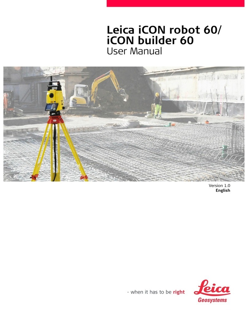 Leica iCON robot 60 user manual