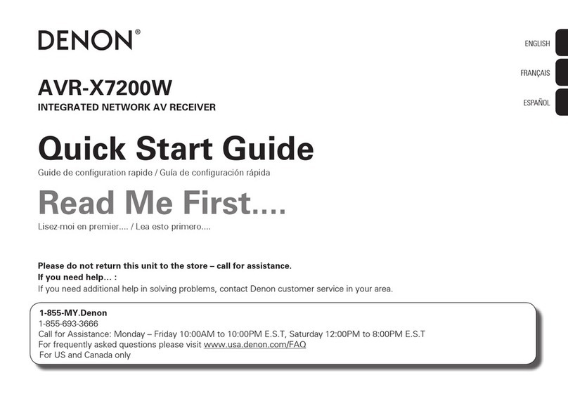 Denon AVR-X7200W User manual
