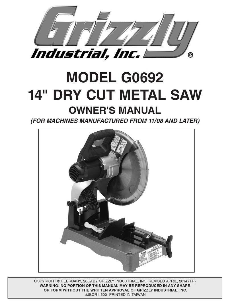 Grizzly G0692 User manual Grizzly G0692 User manual