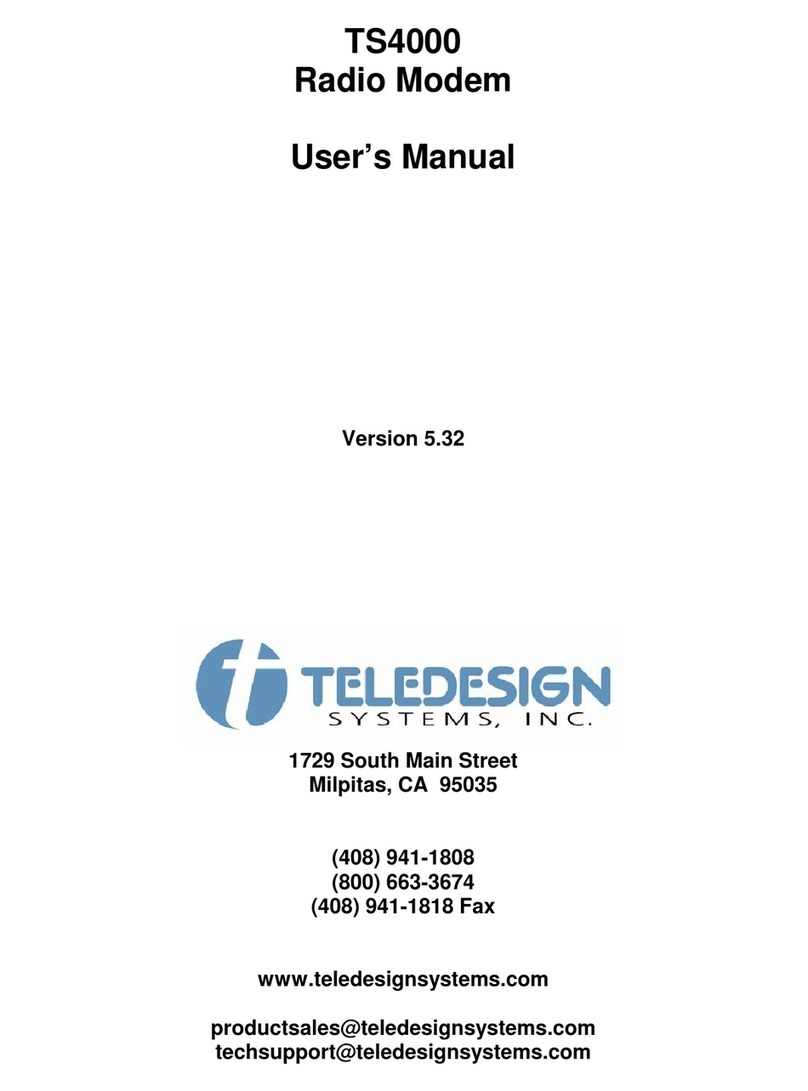 Teledesign TS4000 User manual