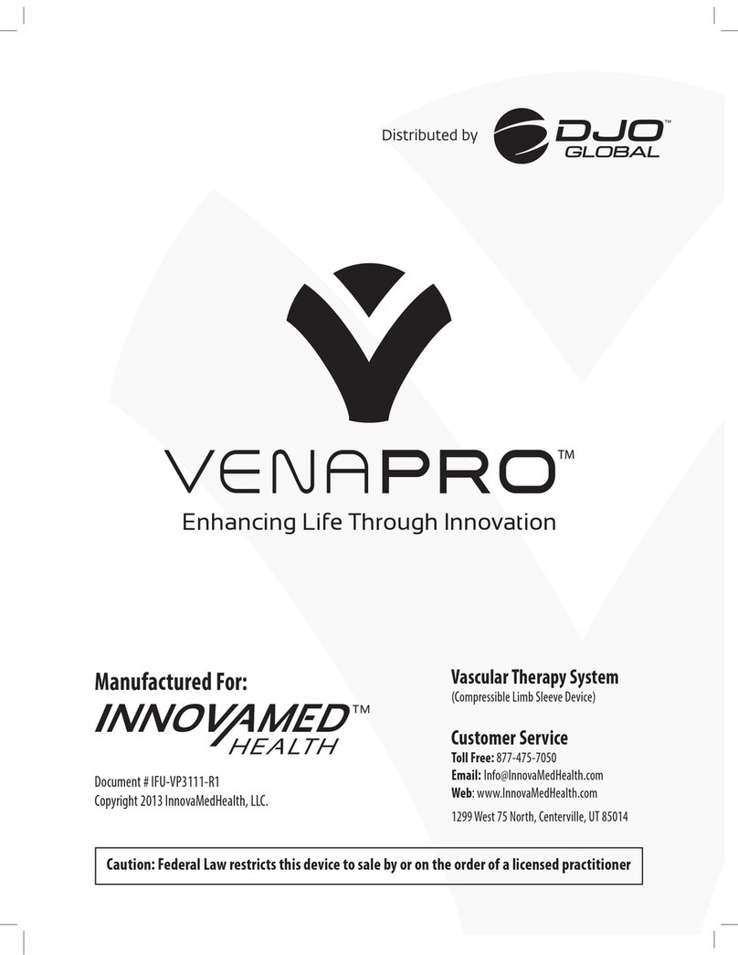 DJO Global VenaPRo Use and maintenance manual