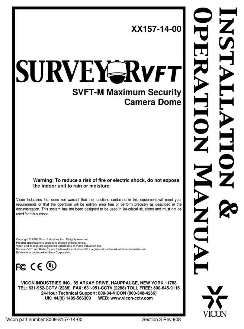 Vicon SurveyorVFT SVFT-M Installation and operation manual