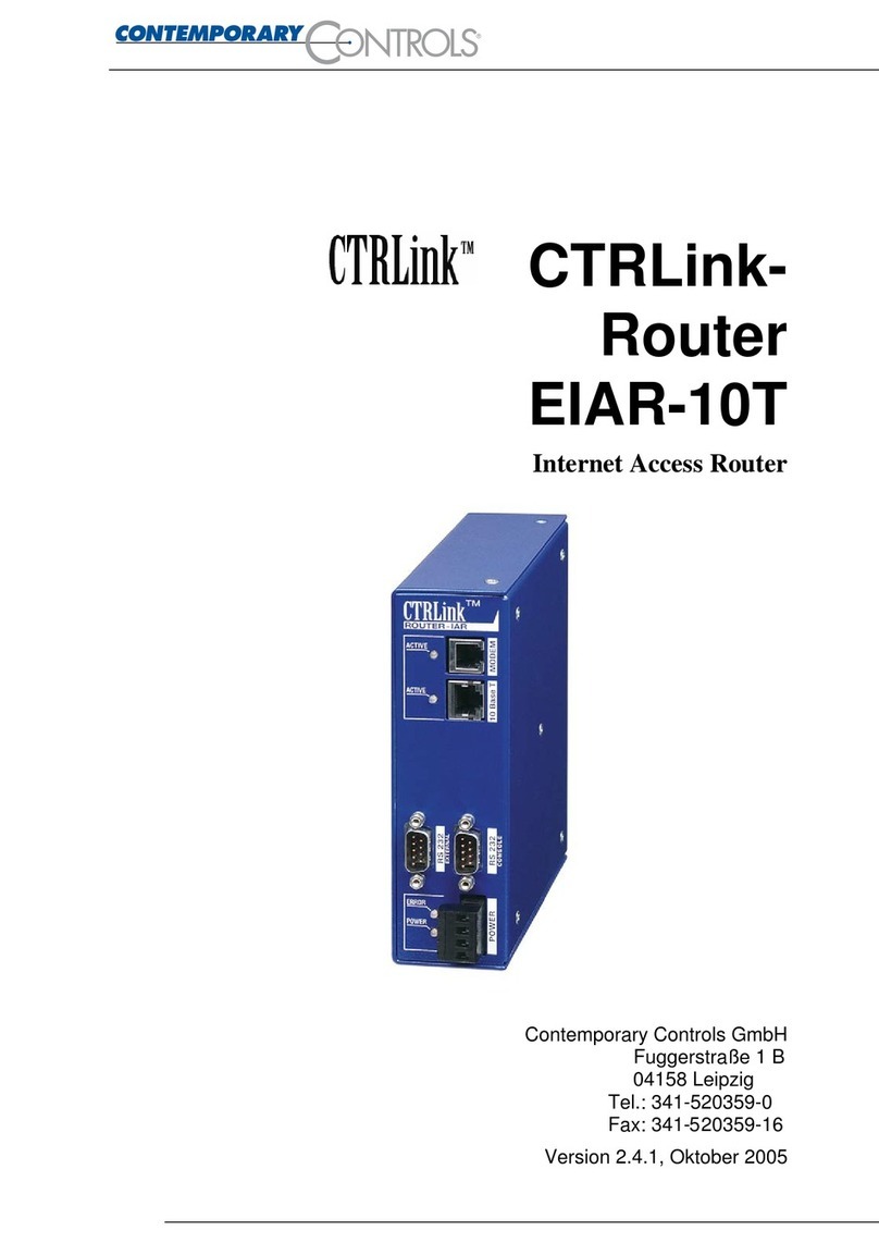 Contemporary Controls CTRLink EIAR-10T User manual