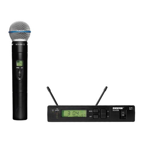Shure ULXS4 User manual Shure ULXS4 User manual