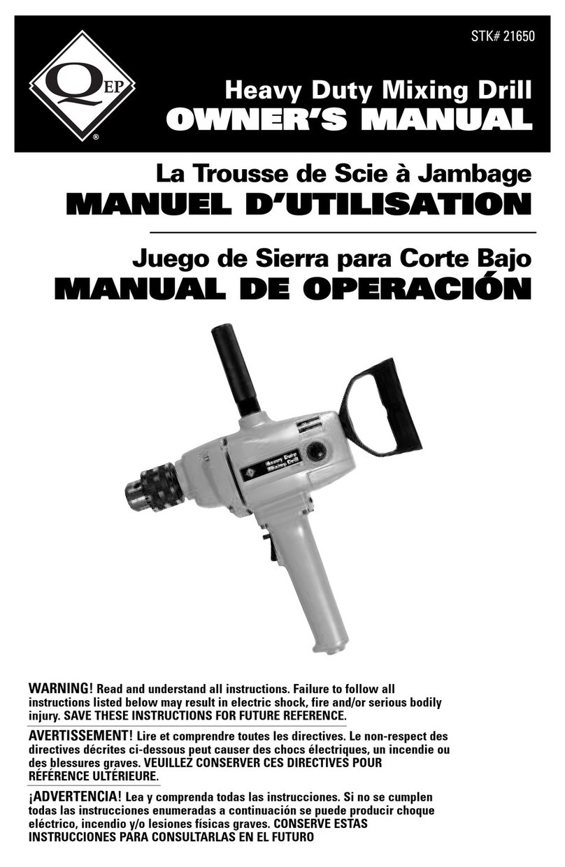 QEP 21650 owner's manual