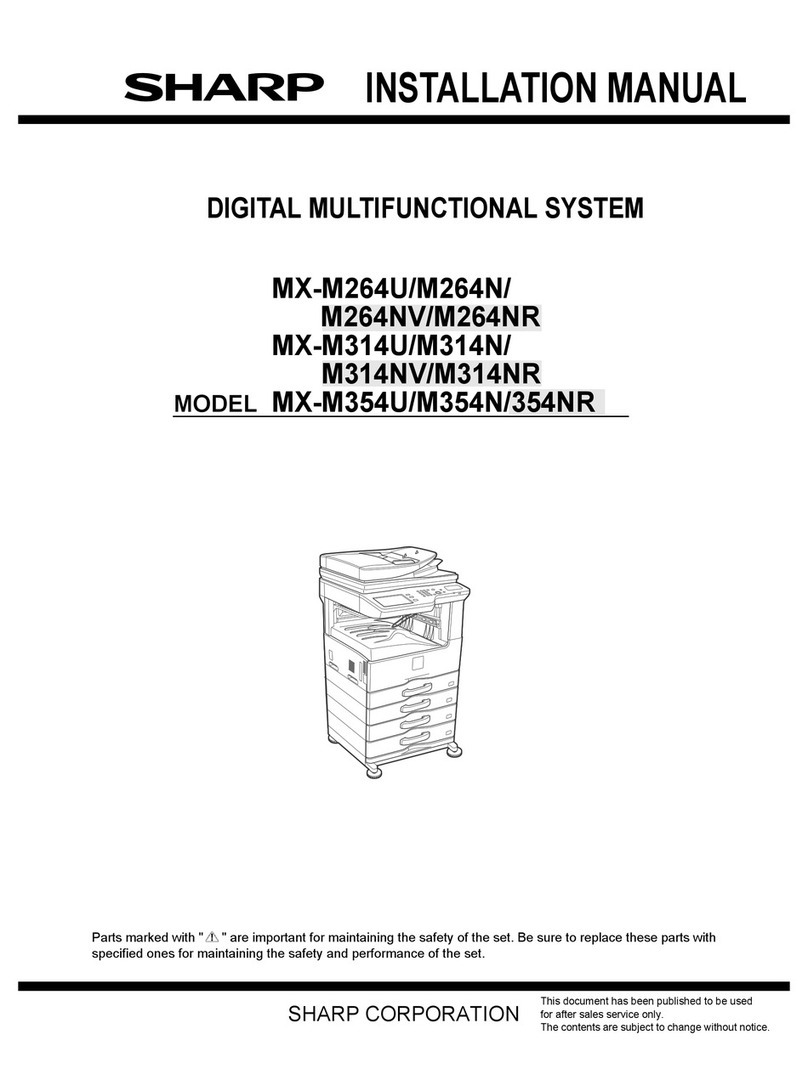 Sharp MX-M264U N User manual Sharp MX-M264U N User manual