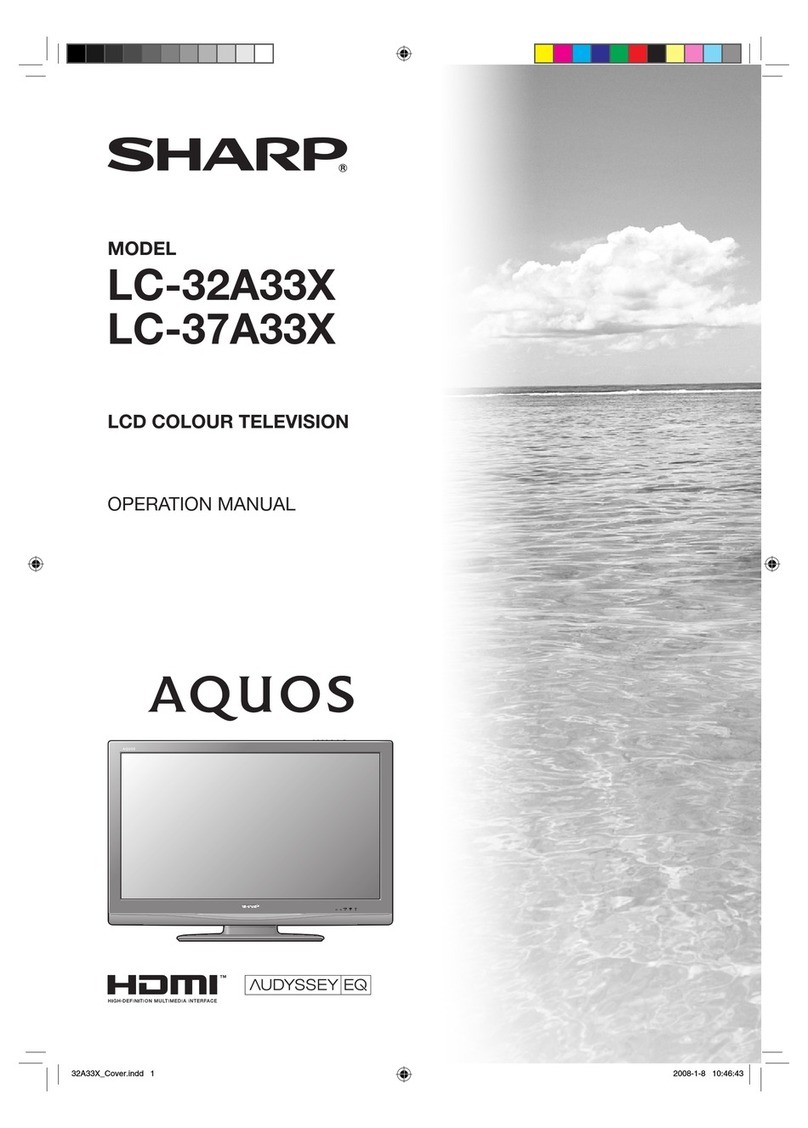 Sharp Aquos LC-32A33X User manual